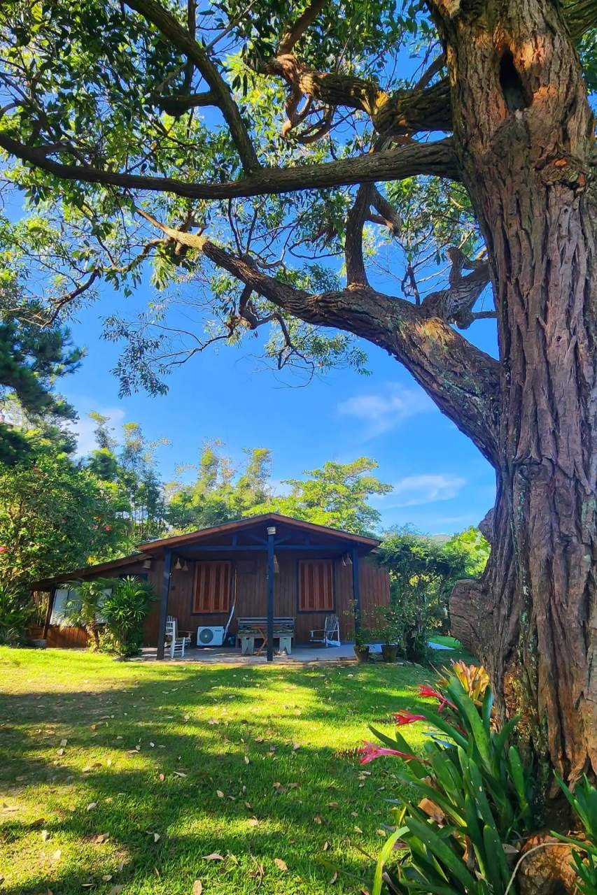 Área externa do Chalé Siriú em Garopaba