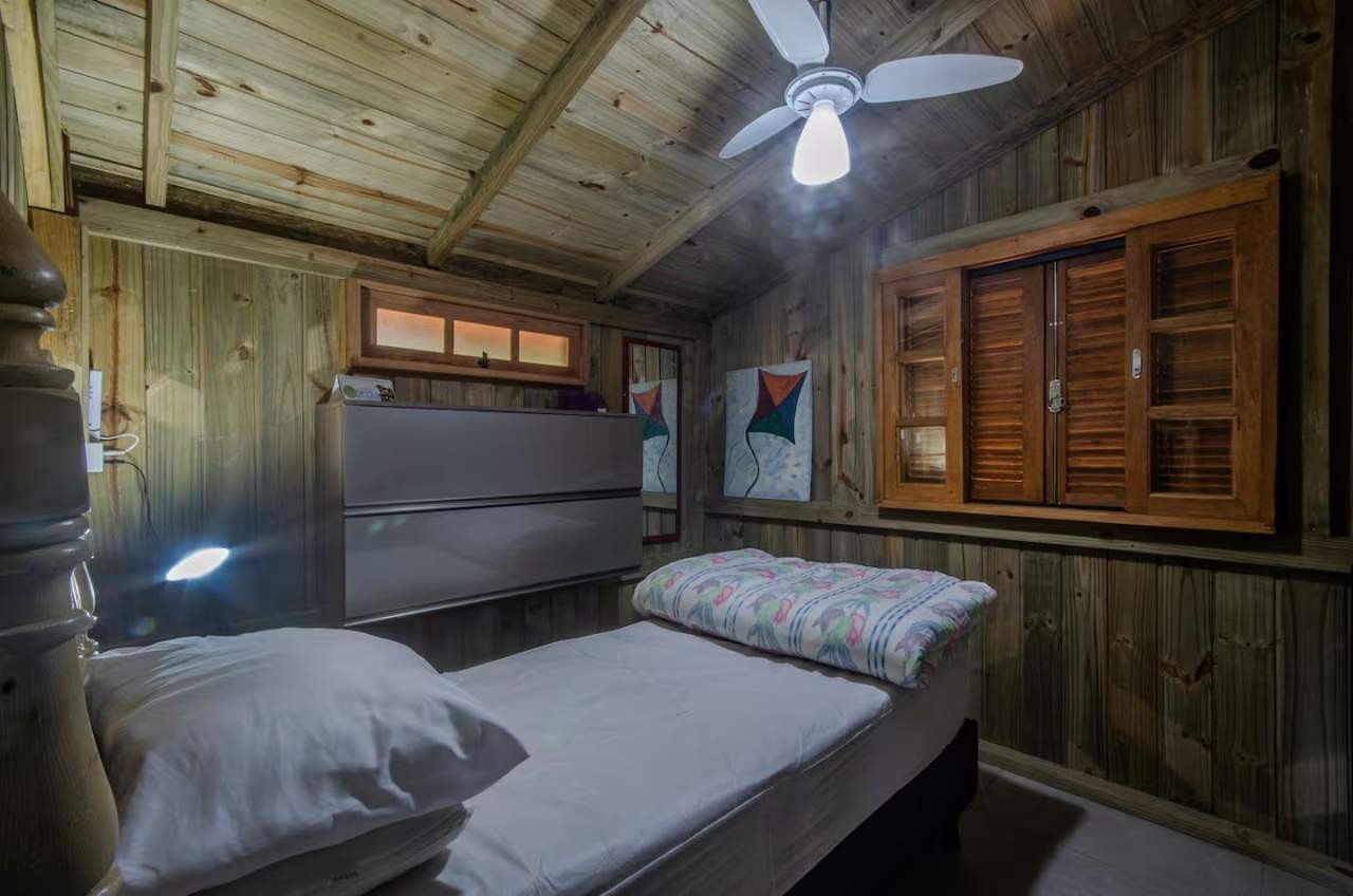 Quarto Casal do Chalé Siriú em Garopaba