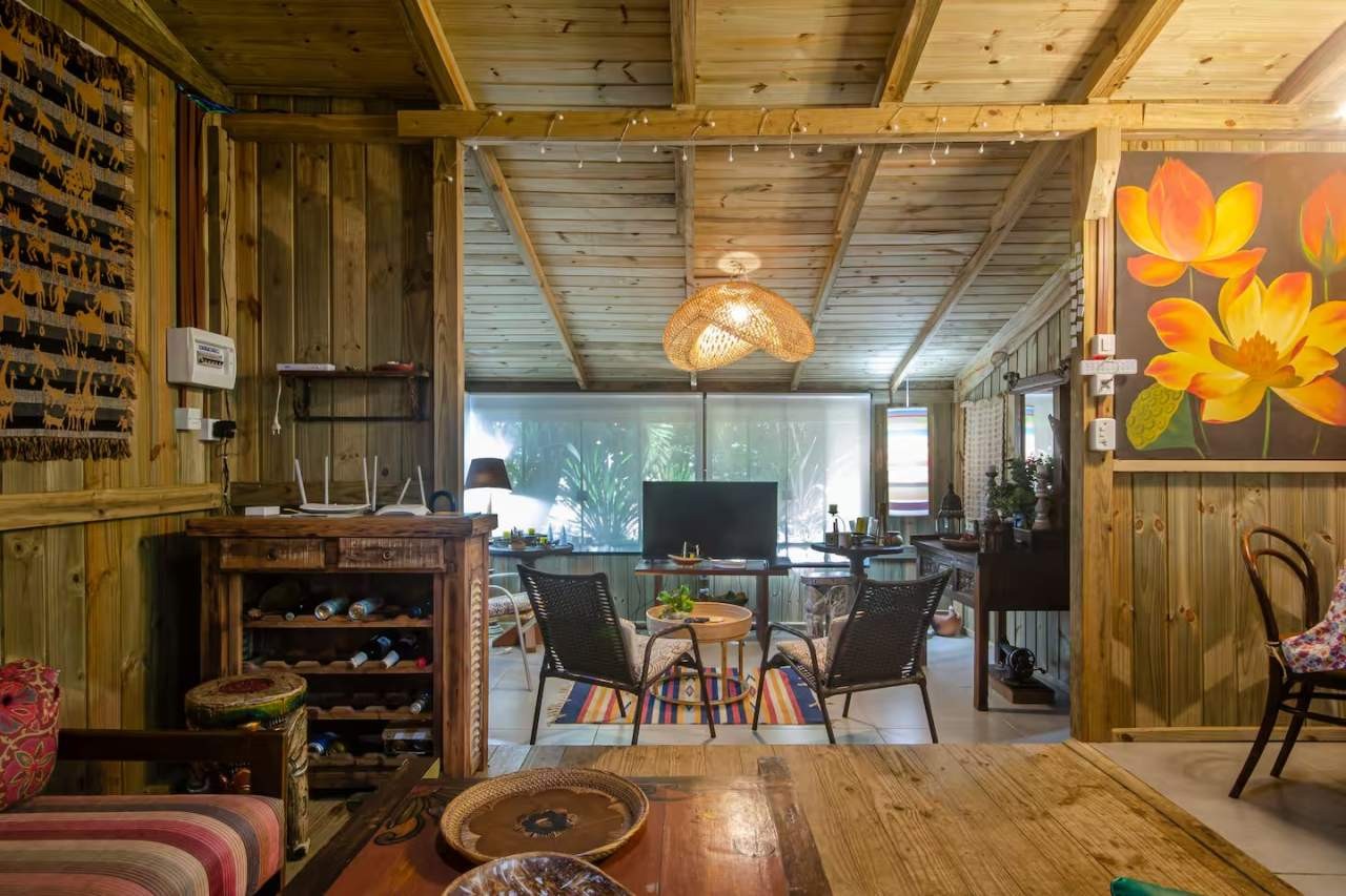 Quartos do Chalé Siriú em Garopaba